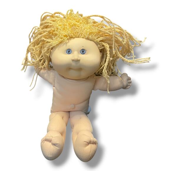 First Edition 1990 Cabbage Patch Kids Pretty Crimp 'N Curl Doll Hasbro Vintage - Picture 2 of 13